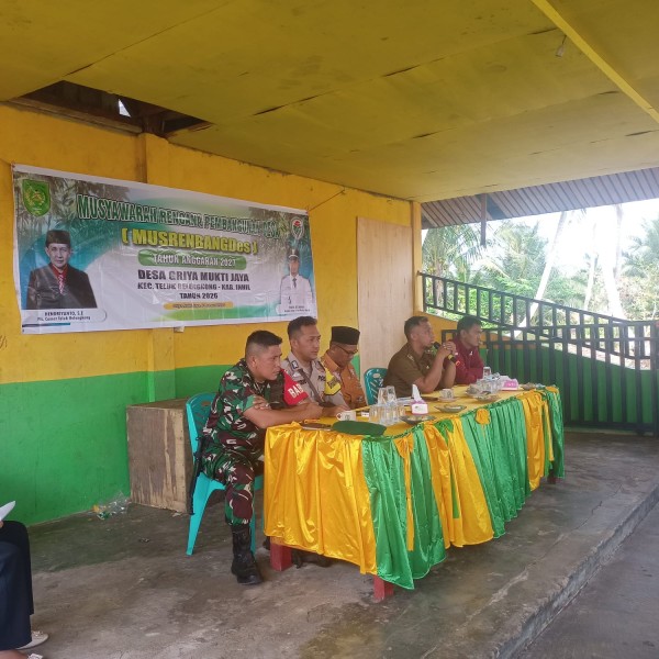 Kopda Raja Sitohang Babinsa Griya Mukti Jaya Hadiri Musrenbangdesa Tahun Anggaran 2027