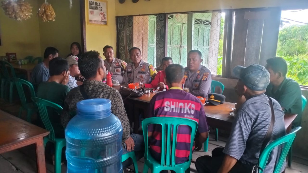 Gelar Coffe Morning, Polsek Tempuling Ajak Masyarakat Jaga Kamtibmas Jelang Pilkada