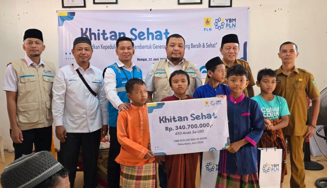 YBM PLN UP3 Rengat Gelar Khitan Gratis, Wujudkan Generasi Muslim Bersih dan Sehat