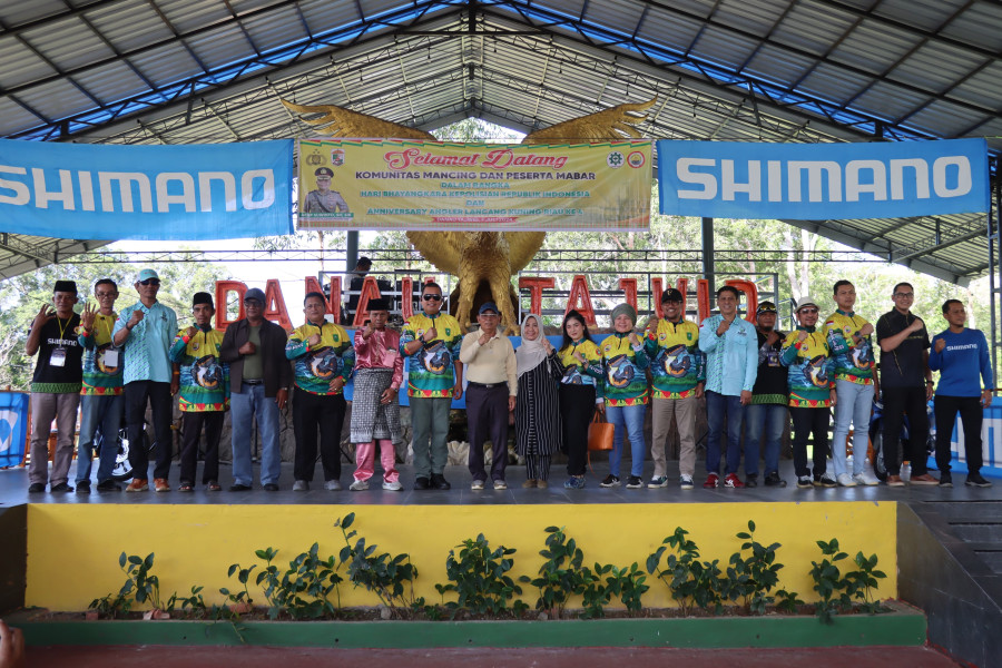 Ratusan Pemancing Ikuti Lomba Mancing Meriahkan HUT Bhayangkara Ke-78 di Langgam Pelalawan