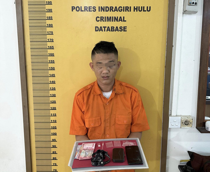 Warga Kuantan Babu Rengat Diringkus Sat Narkoba Polres Inhu