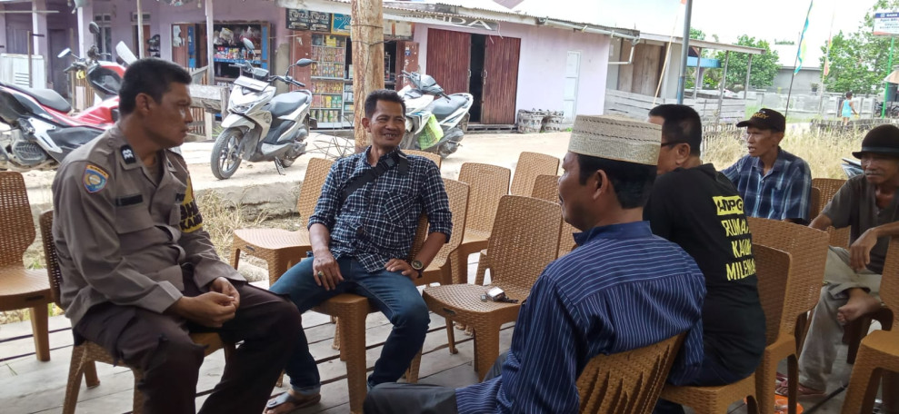 Sambangi Tokoh Pemuda, Bhabinkamtibmas Pusaran Ajak Ciptakan Kamtibmas yang Kondusif