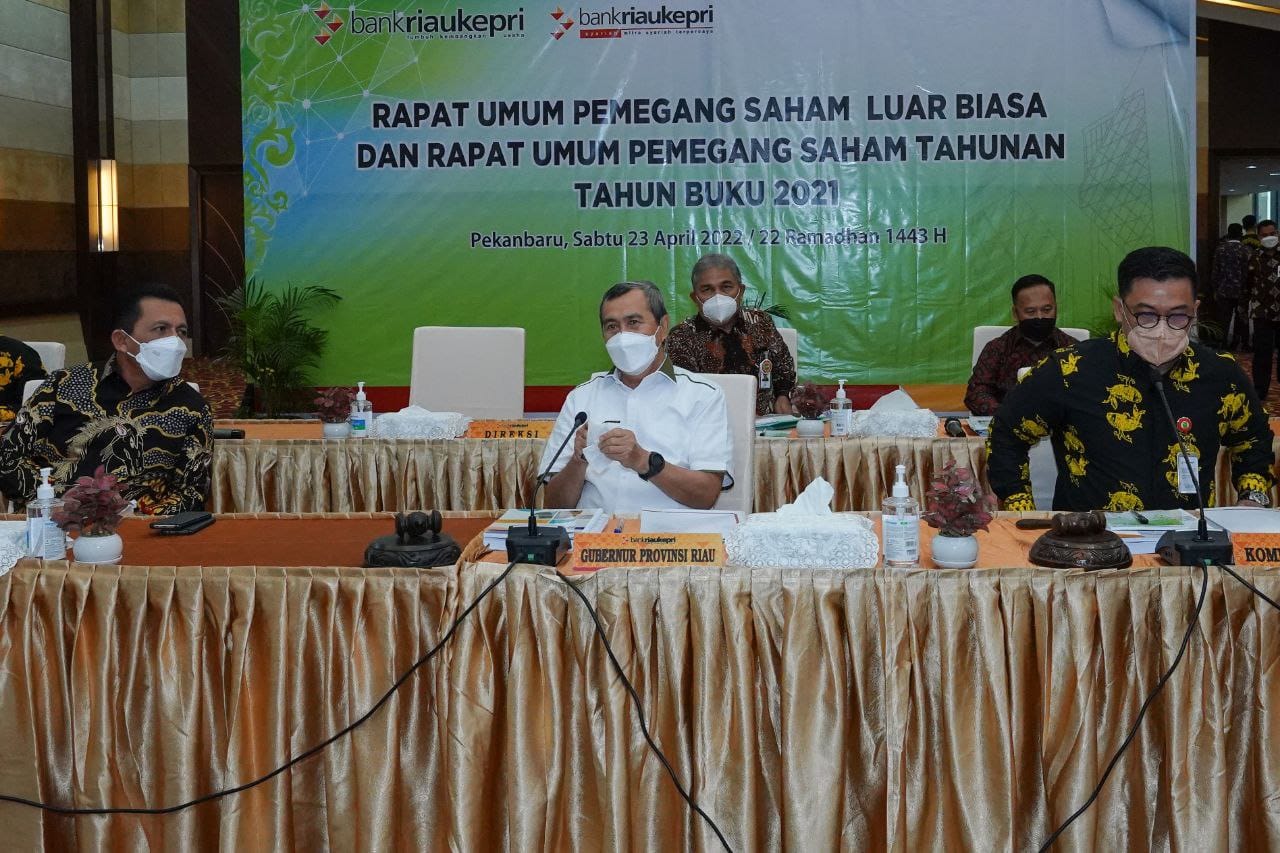 Pemprov Tambah Modal Sebesar Rp.120 M, Kini Kepemilikan Saham Pemprov Riau Di BRK 43 Persen