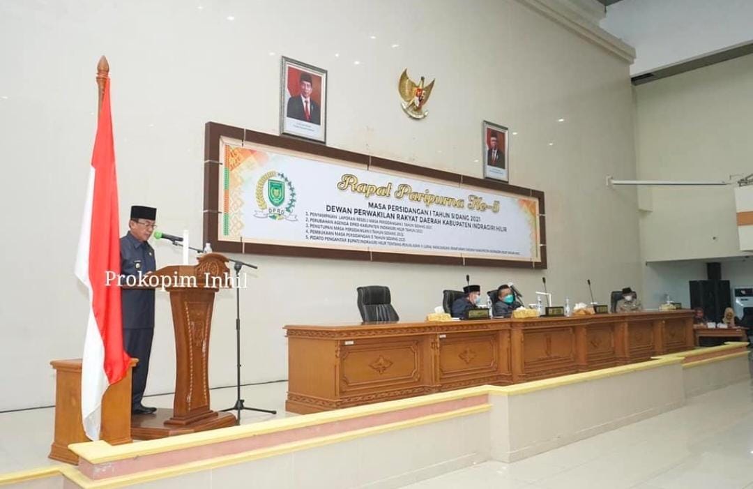Bupati HM Wardan Sampaikan 5 Ranperda Tahun 2021 di Rapat Paripurna