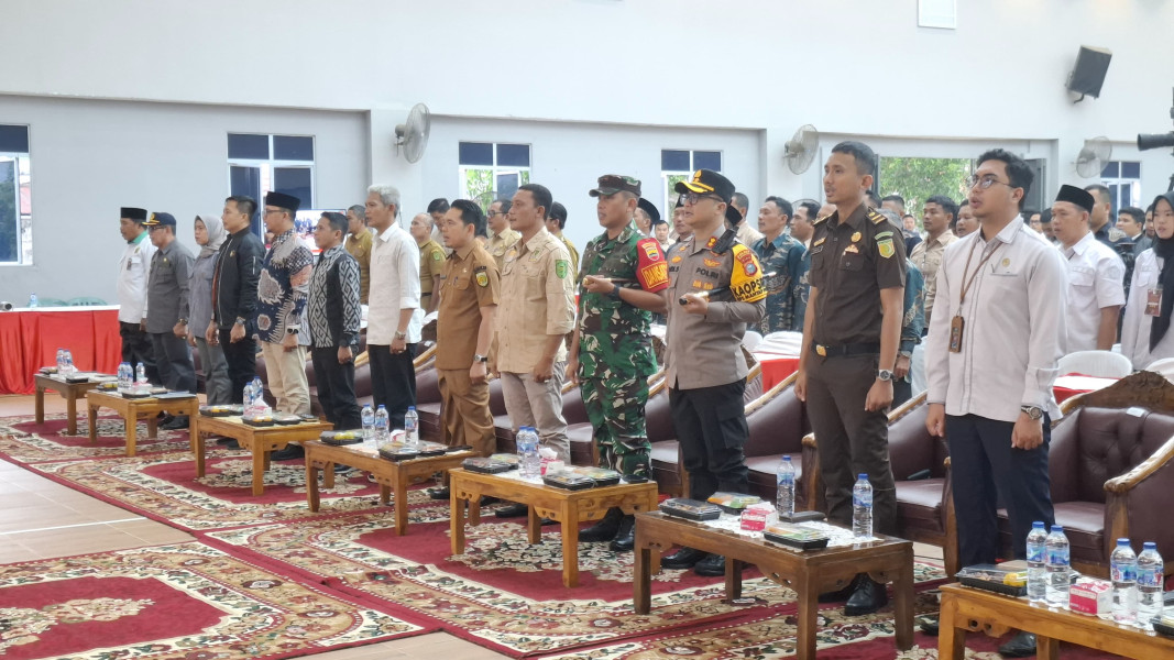 Dandim 0314/Inhil Hadiri Rapat Pleno Terbuka Rekapitulasi Hasil Pilkada 2024