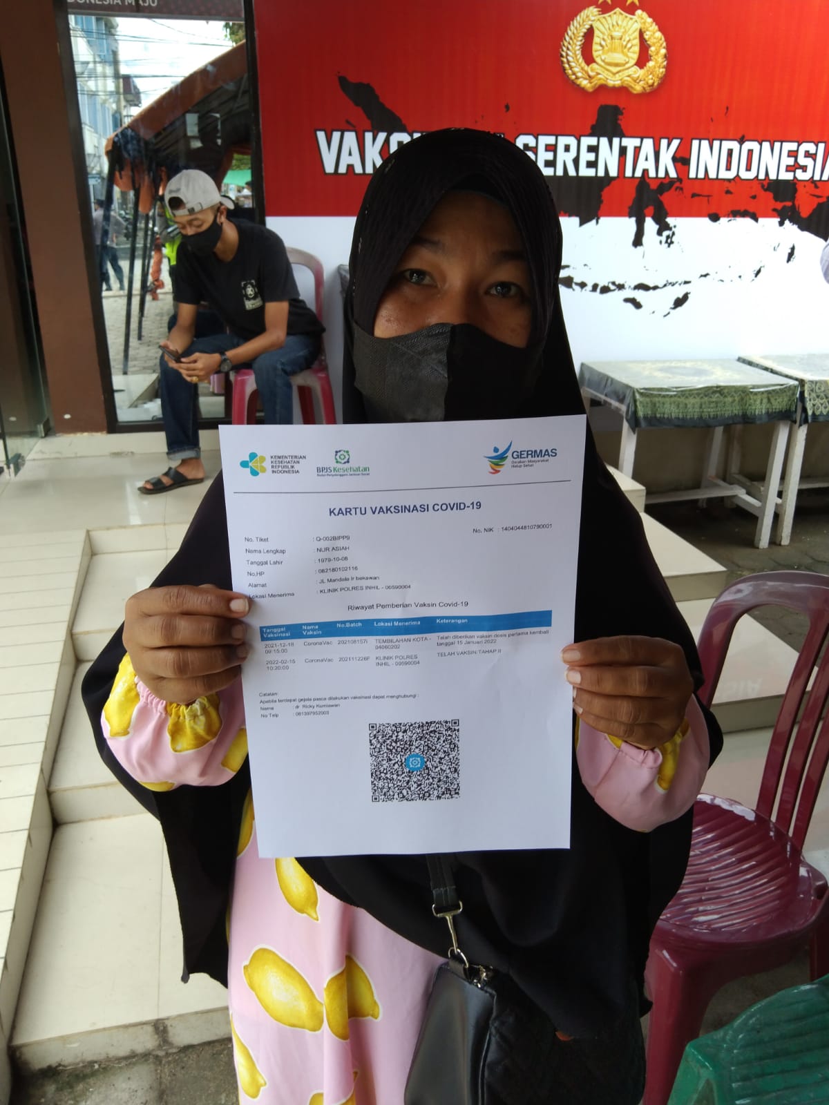 Inhil Tertinggi Capaian Vaksinasi Lansia se Riau