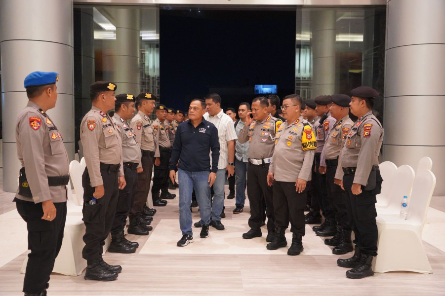 645 Personel Gabungan Polda Riau Sukses Amankan Debat Publik Pilkada