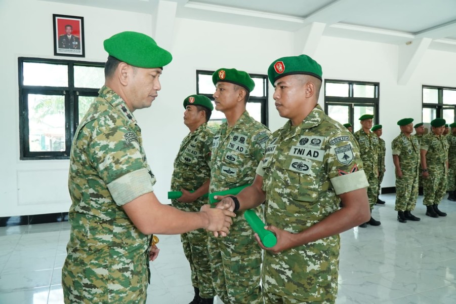 Kodim 0314/Inhil Gelar Korps Raport, Tiga Personel Pindah Satuan