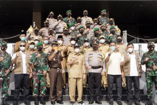 Bupati HM Wardan Hadiri Apel Kesiapsiagaan Penanggulangan Bencana Karhutla