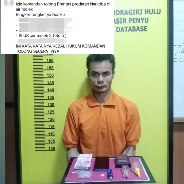 Lapor Kapolres, Pengedar Sabu di Pasir Penyu Diciduk Polisi