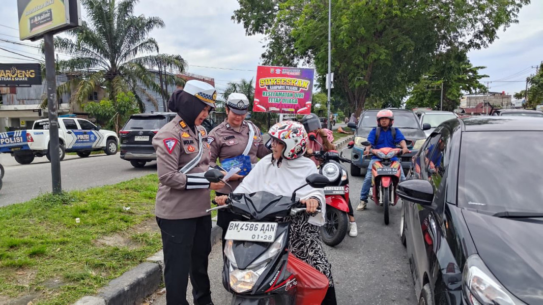 Ditlantas Polda Riau Gencarkan Sosialisasi Kamtibmas Selama Ops Zebra Lancang Kuning 2024