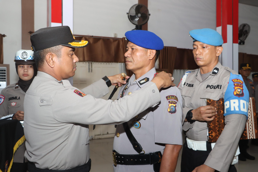 Kasat Polairud dan Kapolsek Kuindra Polres Inhil Resmi Dilantik