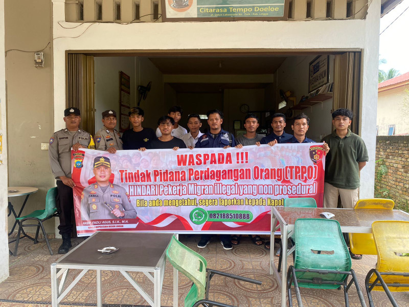 Antisipasi PMI Non Prosedural, Polres Lingga Laksanakan Imbauan dan Edukasi Kepada Masyarakat.
