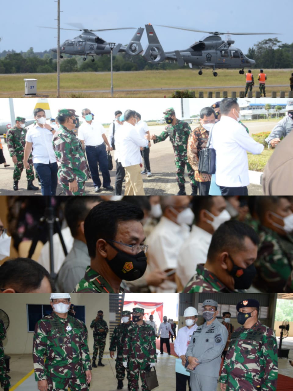 Danlantamal IV Sambut Kedatangan Menko Marves RI  DI Bandara Hang Nadim