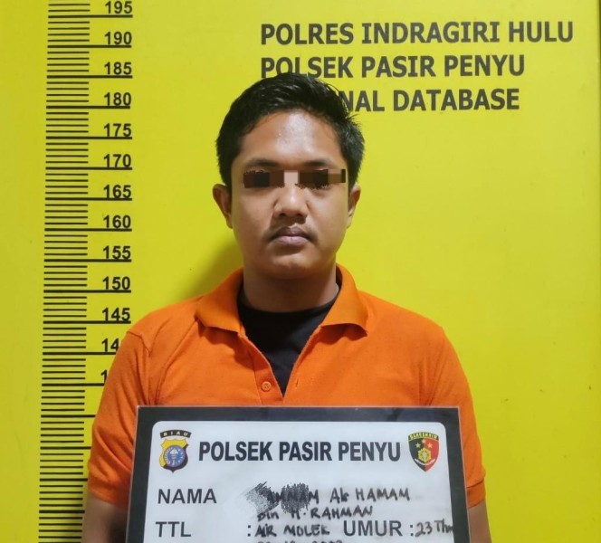 Pemuda Pengedar Sabu di Air Molek Inhu Dibekuk Polisi