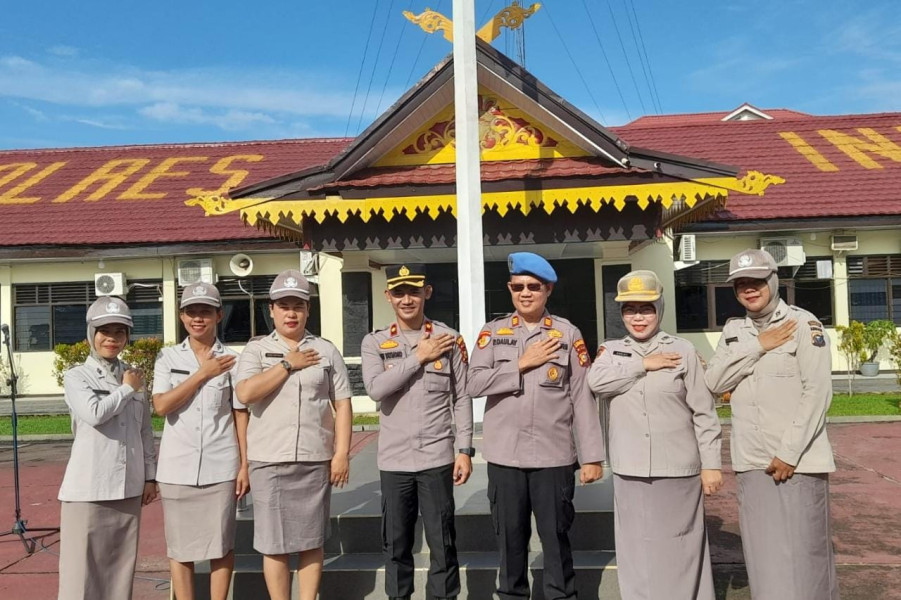 Lima PNS Polri di Polres Inhu Naik Pangkat, Ini Nama Mereka