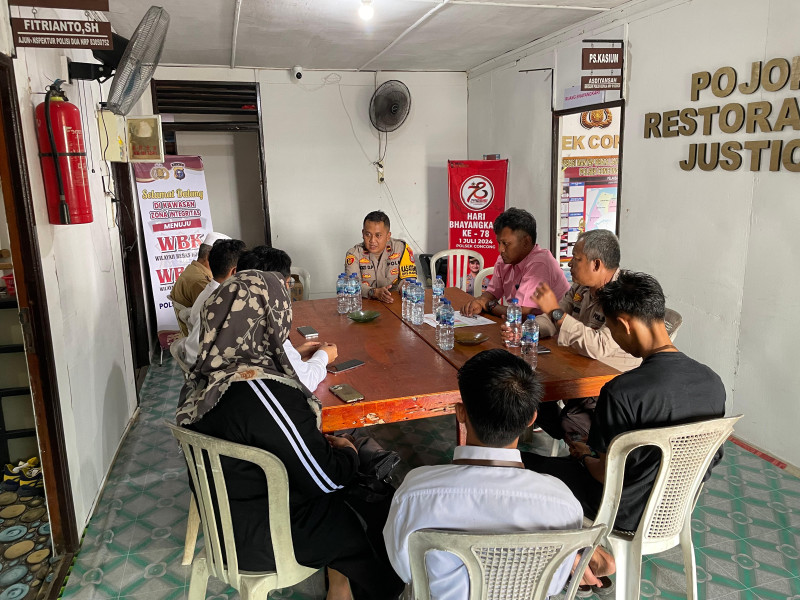 Sinergi Polsek Concong, PPK, dan Panwascam Wujudkan Pilkada 2024 Aman dan Kondusif