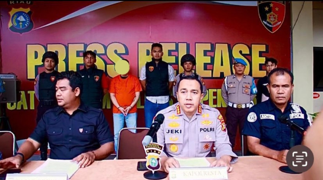 Pelaku KDRT di Pekanbaru Ditangkap Polisi