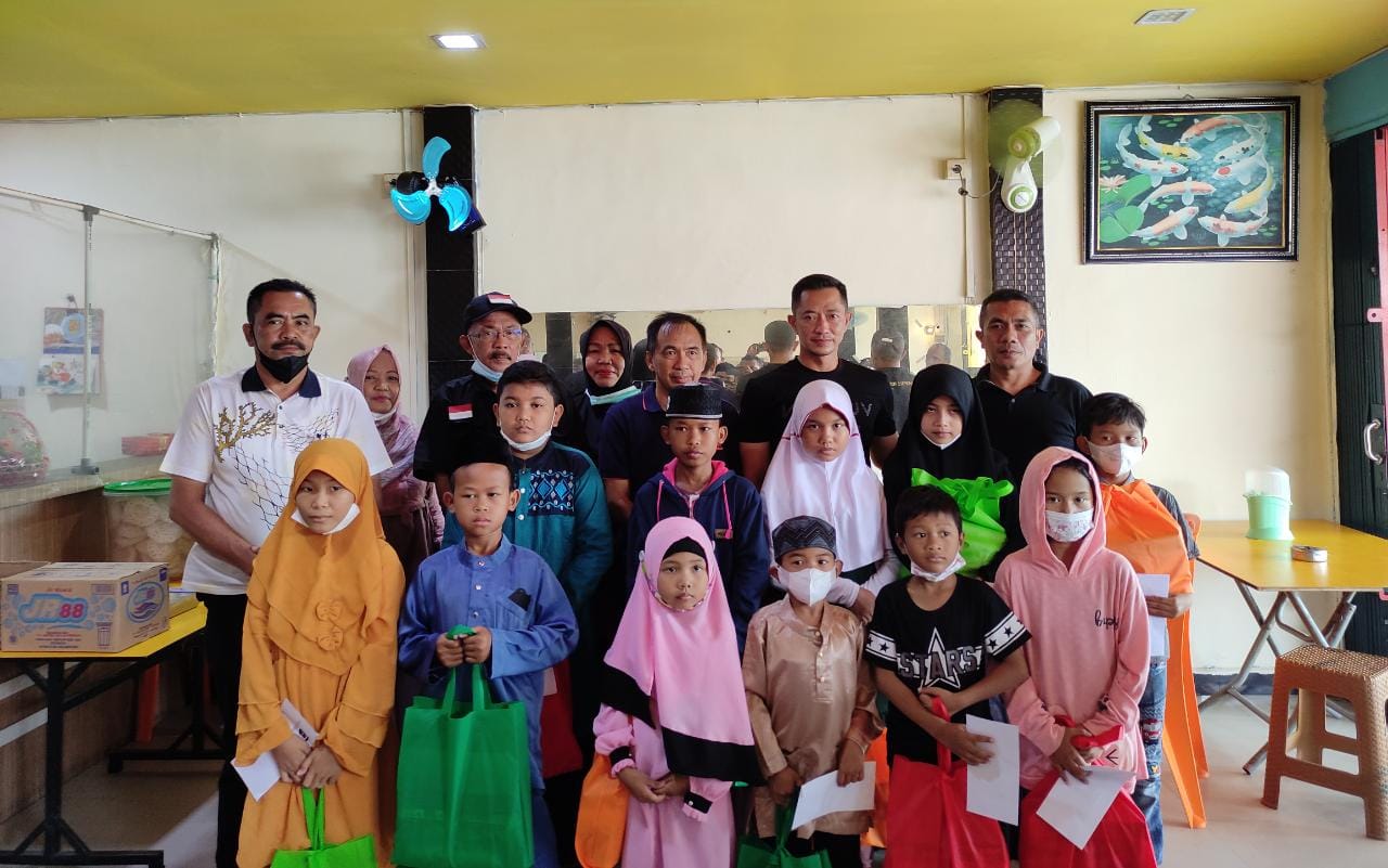 Sambut Bulan Suci Ramadhan, Kapolres Inhil Santuni Puluhan Anak Yatim-piatu