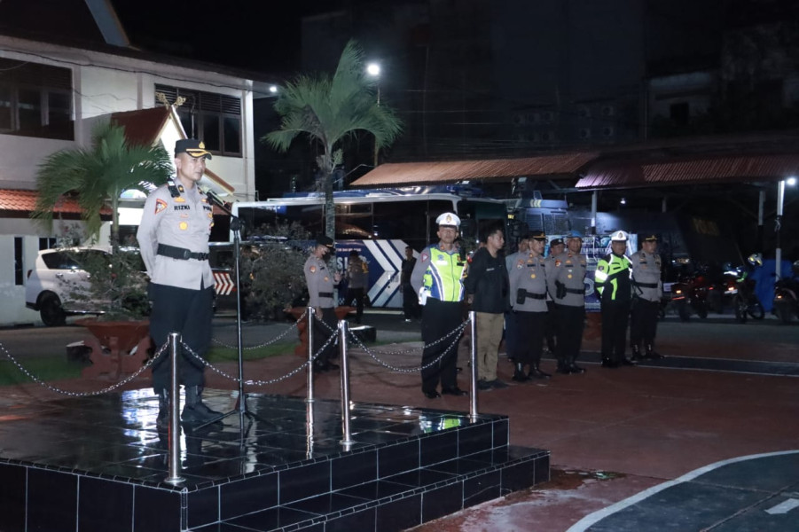 Kapolres Inhil Cek Kesiapan Pengamanan Gereja