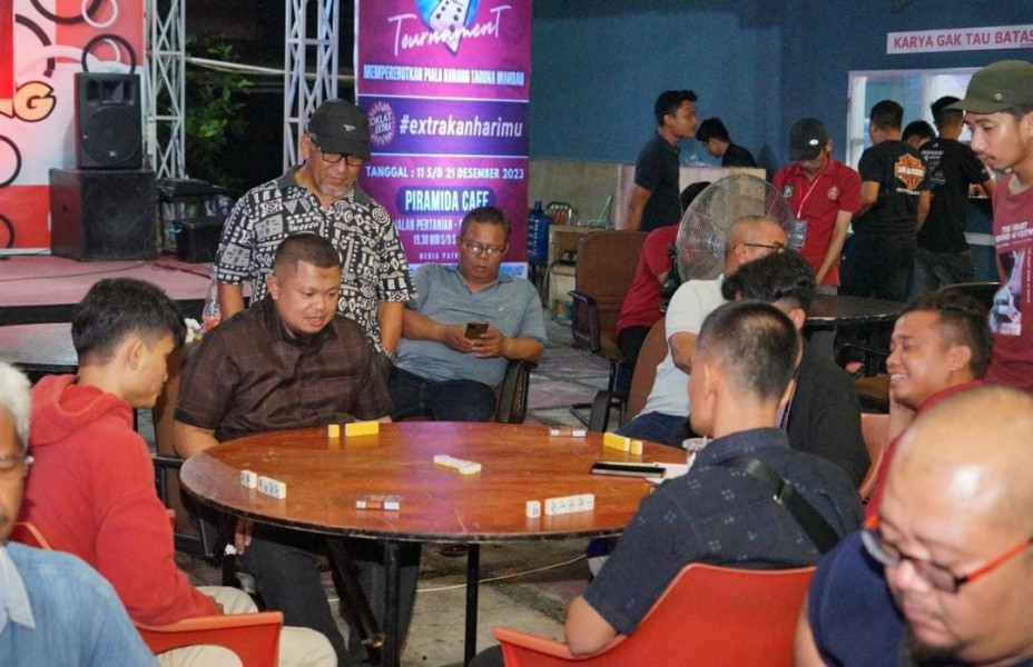 Pembukaan Turnamen Taruna Extra Domino Piala Karang Taruna Kecamatan Mandau Tahun 2023