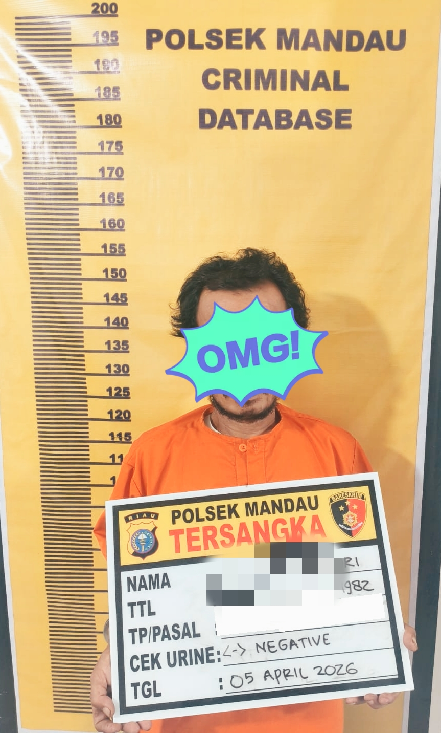 Biadab! Aksi Bejat Ayah Tiri Cabuli Anak Tirinya Berhasil Diamankan Tim Opsnal Polsek Mandau