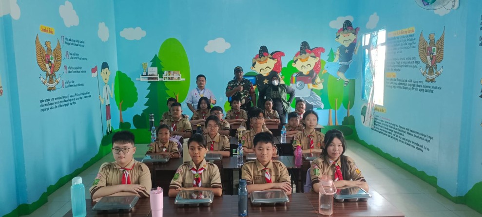 Koramil 06/Kateman Berikan Pendampingan Program MBG di Kateman