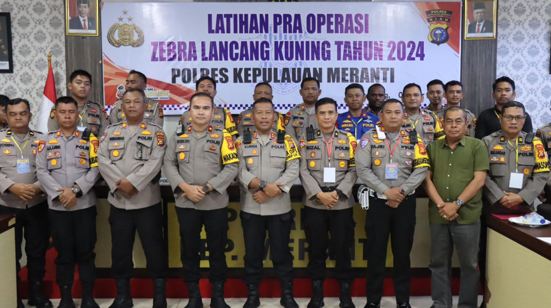 Operasi Zebra LK- 2024, Polres Kepulauan Meranti Awali dengan Lat Pra Ops