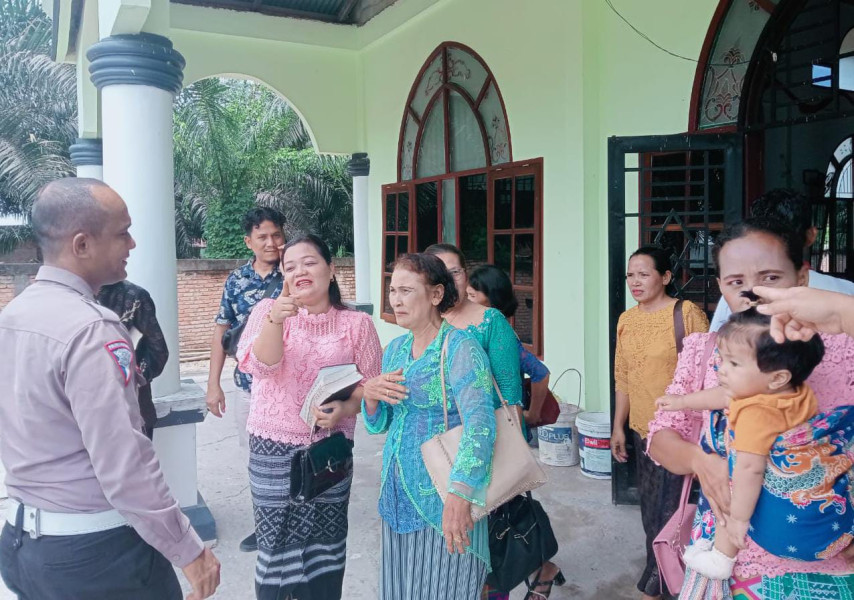 Polsek Bandar Sei Kijang Gelar Ibadah Minggu Kasih untuk Ciptakan Kamtibmas Pasca Pilkada