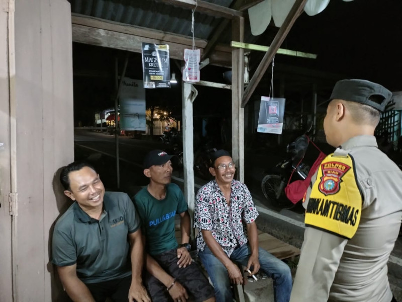 Jaga Kamtibmas Jelang Pilkada Serentak, Polsek Tempuling Gencarkan Patroli Malam