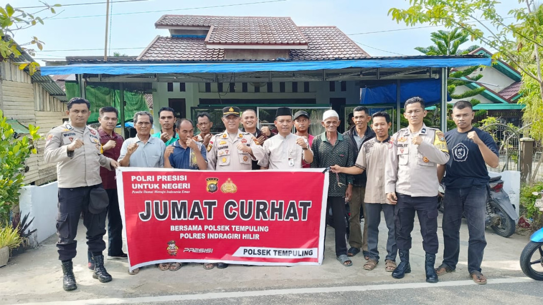 Jumat Curhat, Kapolsek Tempuling Sampaikan Pesan Ini...