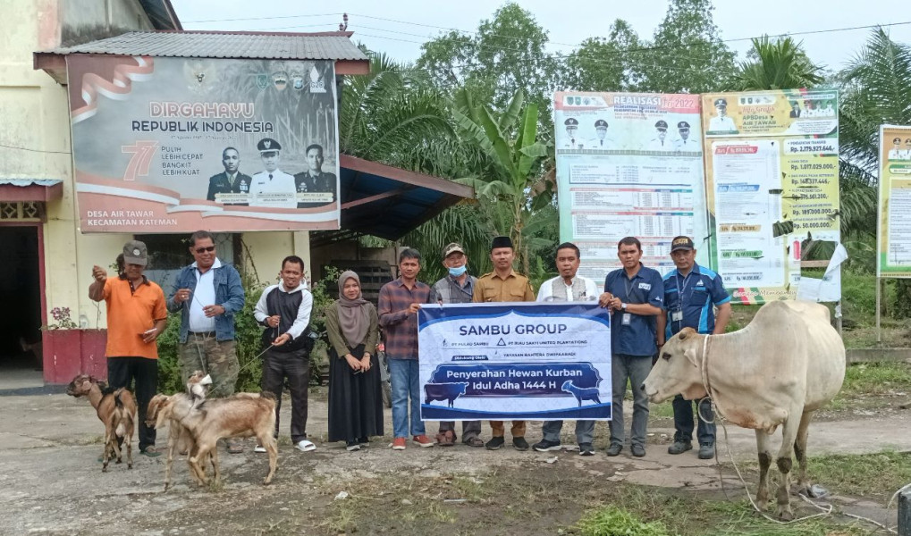 Hari Raya Idul Adha 1444H, Sambu Group Serahkan Hewan Qurban untuk Masyarakat