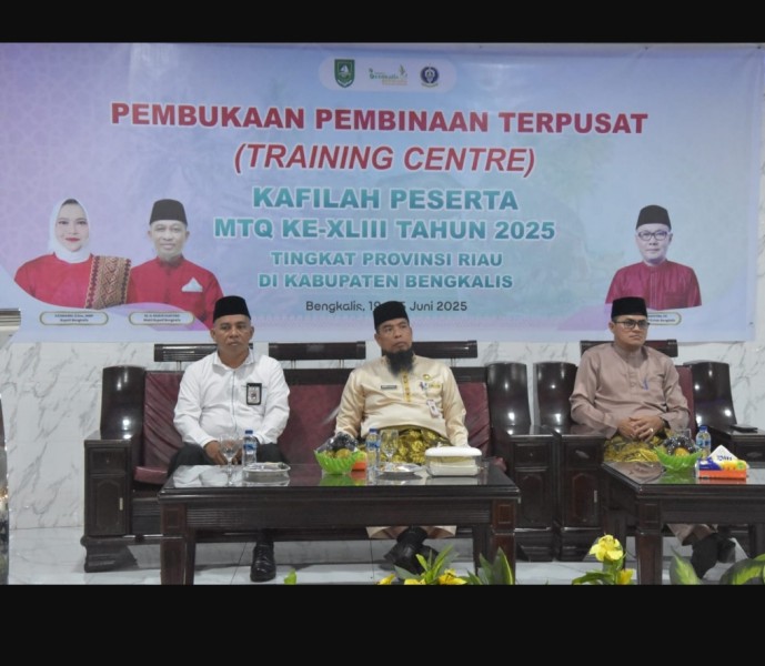 Bupati Kasmarni Buka Pembinaan Terpusat Harapkan Kafilah Bengkalis Mampu Dapatkan Kembali Prestasi Sebagai Juara Umum