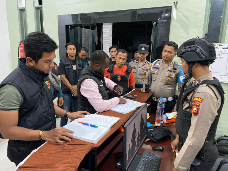 Satgas Centra Gakkumdu Polres Meranti Sambangi dan Lakukan Pengecekan di KPU dan Bawaslu