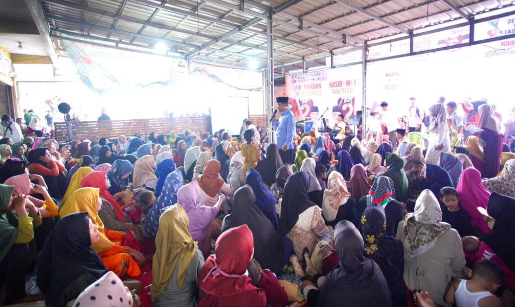 Kampanye Dialogis di Kampar, HM Wardan Sampaikan Program Pendidikan Emas