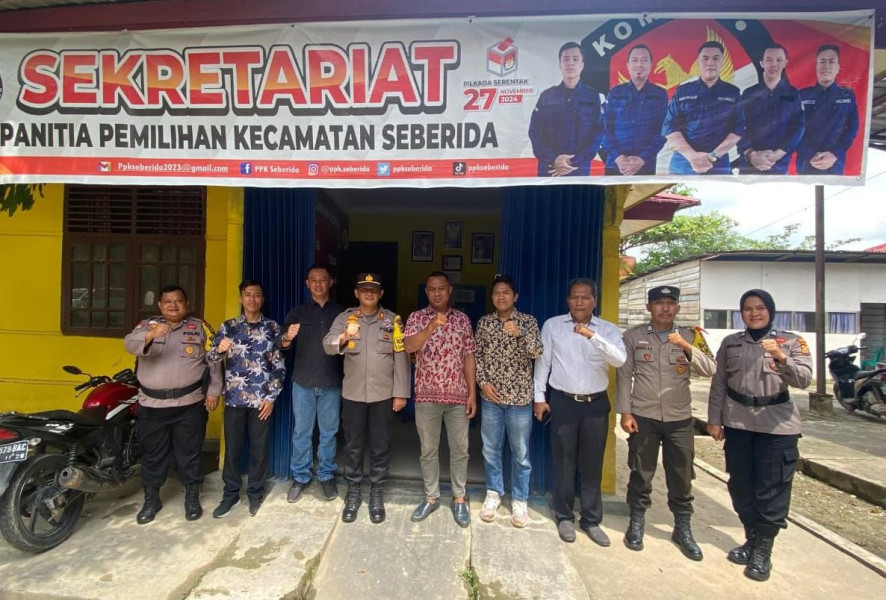 Polsek Seberida Siap Kolaborasi dengan PPK Petakan Kerawanan Pilkada