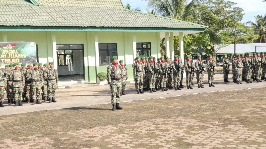 Kodim 0314/Inhil Laksanakan Apel Peringatan Hari Juang TNI AD ke-79