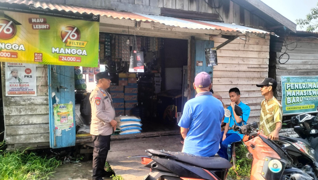 Cooling System Jelang Pilkada, Personel Polsek Tempuling Ajak Warga Tetap Rukun dan Damai