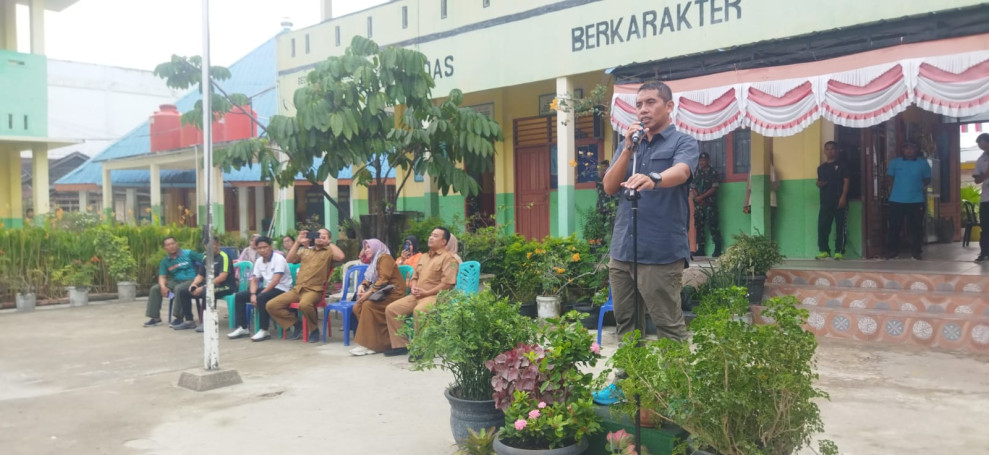 Sambut Kedatangan Atlet SMP Negeri 1 Tembilahan Hulu,Dandim 0314/Inhil Sebut Kalah dan Menang Hal Biasa Dalam Pertandingan