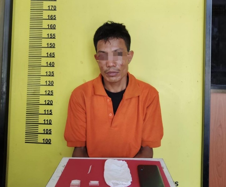 Miliki Dua Paket Sabu, Pemuda Asal Desa Pasir Batu Mandi Diringkus Polisi