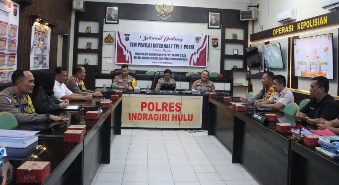 Kunjungan Tim Penilai Internal Polri untuk Verifikasi PEKPPP di Polres Indragiri Hulu