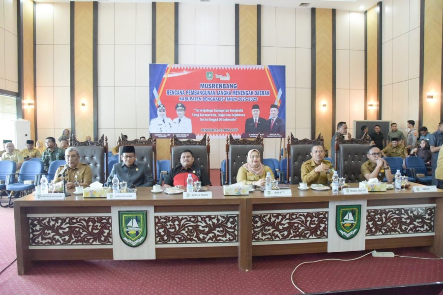 Demi Visi terwujudnya Kabupaten Bengkalis BERMASA, Bupati Bengkalis Buka Musrenbang RPJMD 2025-2029