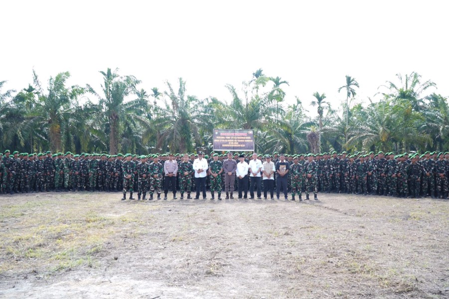 Kodim 0314/Inhil Gelar Upacara Penyambutan Personel TP 953/Harimau Rawa