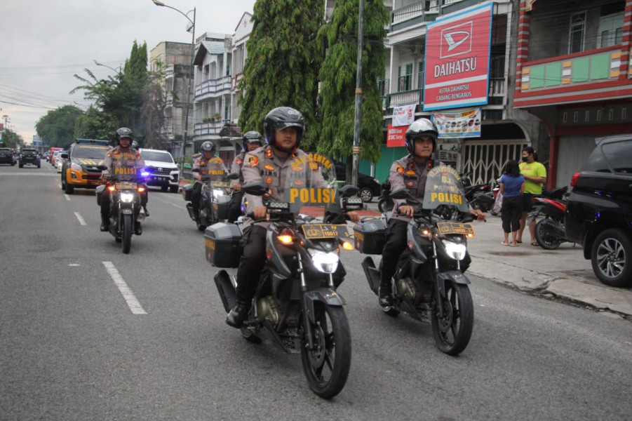 Berikan Rasa Aman kepada Masyarakat Bengkalis,Polres Bengkalis Laksanakan Patroli Perintis Presisi