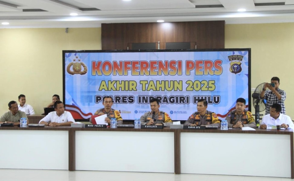 Capaian Kinerja Polres Inhu Tahun 2025, Kasus Narkoba Meningkat Tajam