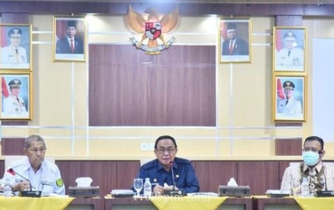 Bupati Inhil Ikuti Diskusi Terkait Masalah Sampah untuk Energi Listrik