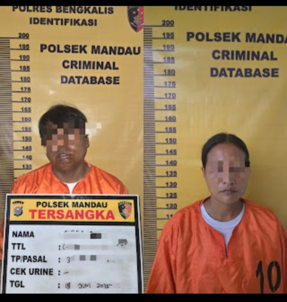 Keberhasilan Polsek Mandau Menangkap Pasutri Pelaku Curanmor.