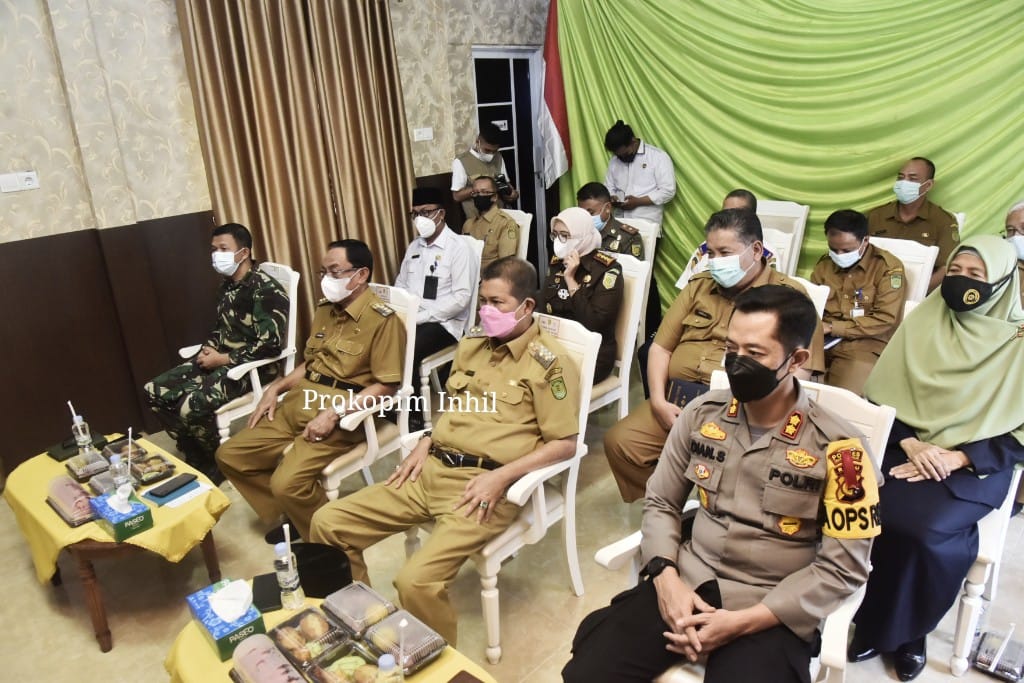 Bupati HM Wardan Ikuti Rapat Penanggulangan Covid-19 Bersama Jokowi