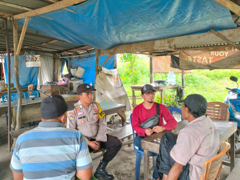 Polsek Pangkalan Kuras Gelar Silaturahmi untuk Menciptakan Cooling System di Masyarakat