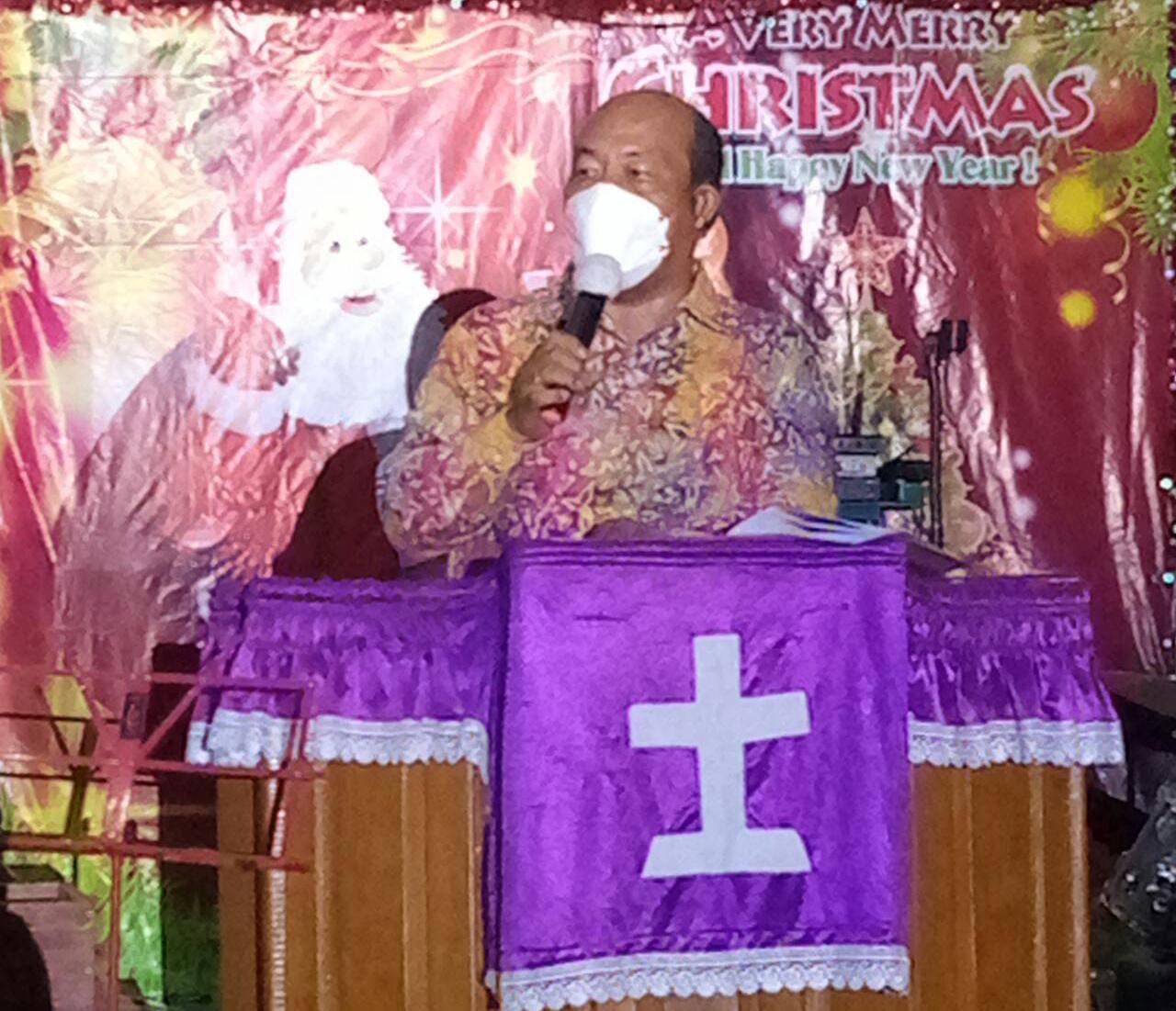 Perayaan Natal Remaja dan Naposo Bulung HKBP Rengat Resort Rengat, Ini Pesan Bupati